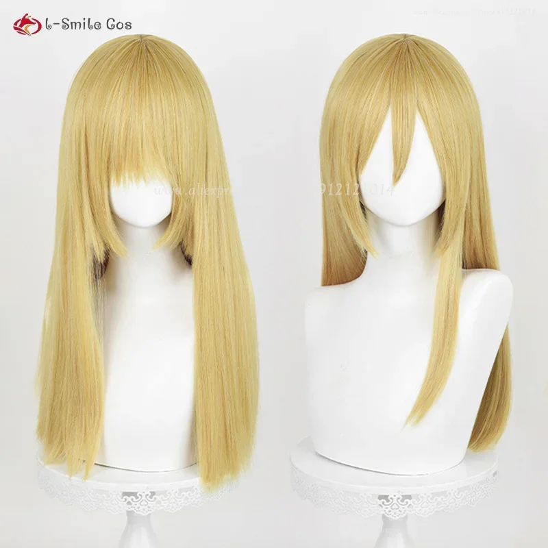 Anime History Reiss Cosplay Wig 50cm Gold Yellow Krista Lenz Anime Wig Heat Resistant Synthetic Hair Wig Cap