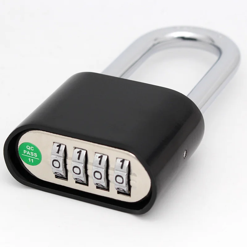 4-Digit Number Combination Padlock Waterproof Strong Hardened Suitable for Indoor Outdoor Fence Door Sturdy Password Code Locks