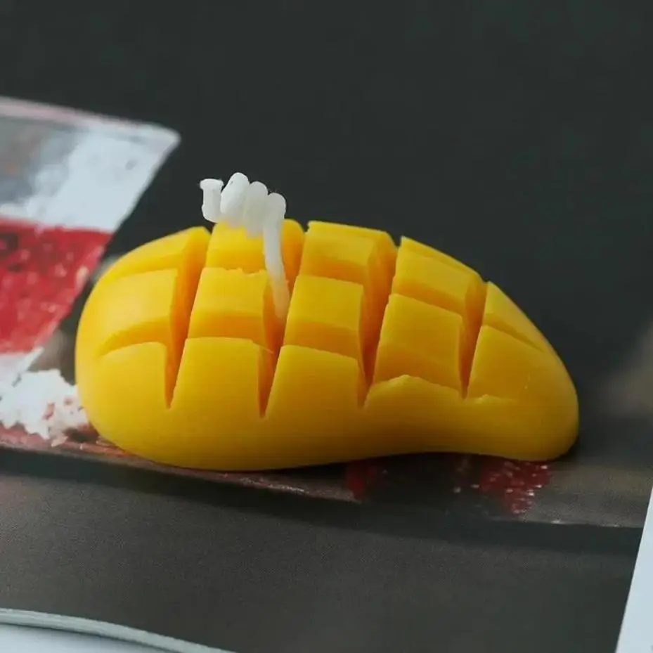 3D Mango Silicone Candle Mold Baking Cake Handmade DIY Sugar Flipping Dessert Chocolate Making Molds Kitchen Baking Accessories