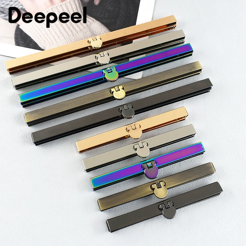 

1/2Pcs 11.5/19cm Metal Lock Buckles Purse Frame Clip for Bag Kiss Clasp Locks Wallet Decorative Edge Buckle Hardware Accessories