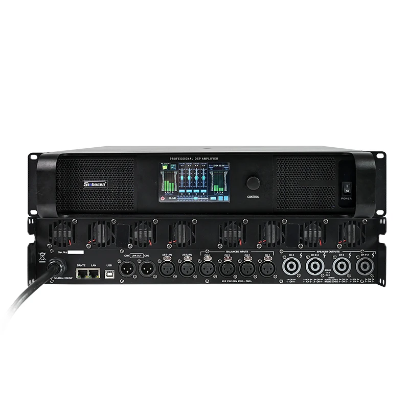 

Muti Functional DSP 4 Channel 4ohm 2800 Watt Class Td Amplifier Church Professional Soundbar Power Amplifiers