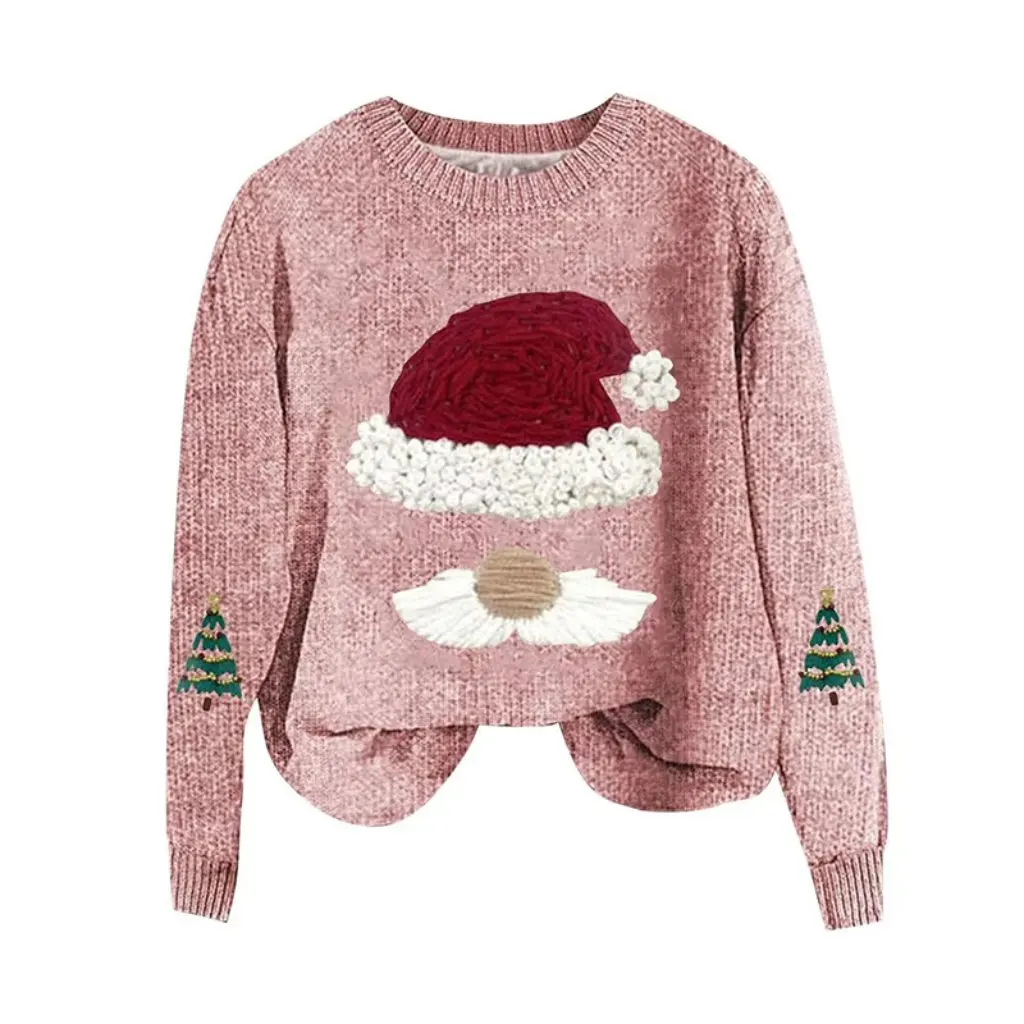 

For Autumn Winter All-match Casual Fashion European And American Style Christmas Sweater Loose Pullover Knitted Top