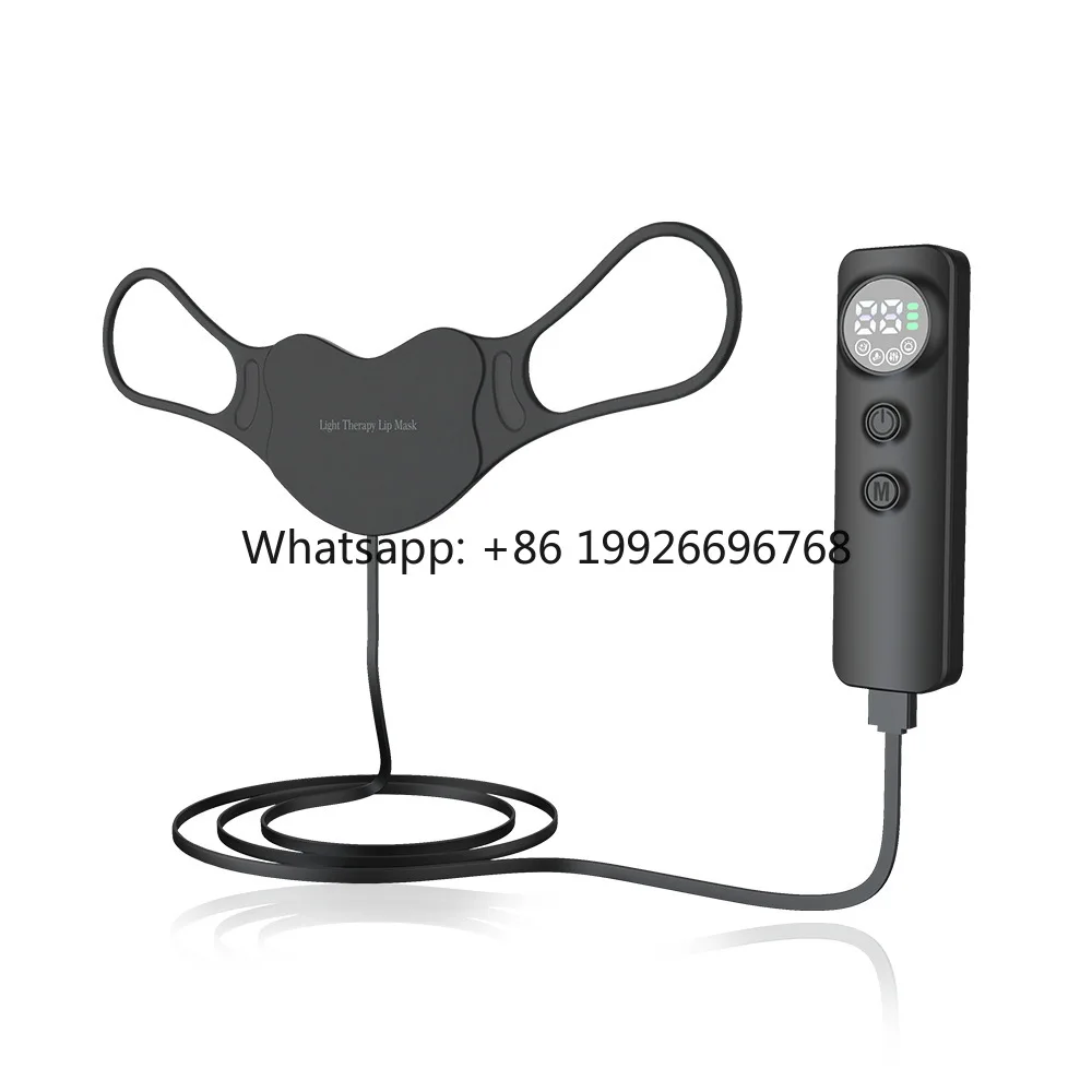 

USB Rechargeable Wearable Silicone Photon Lips Care Beauty Device LED Light Therapy Facial Massager Mask