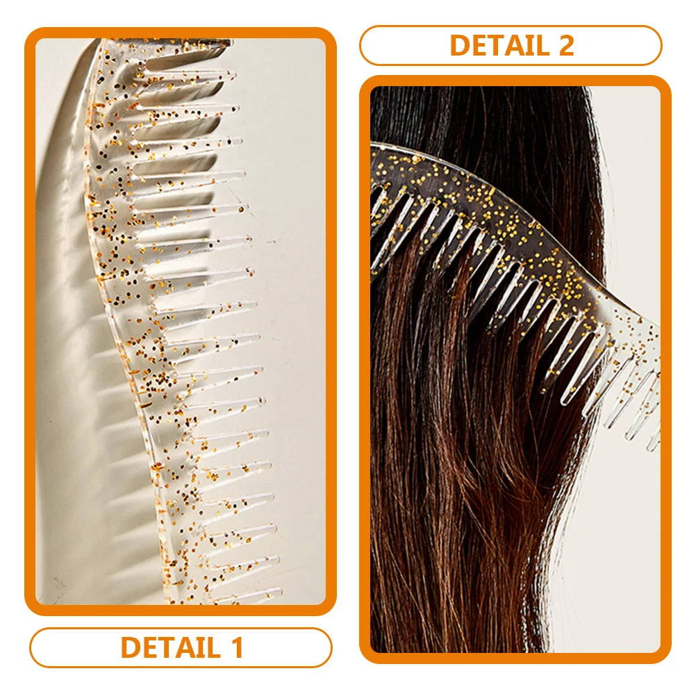 

2pcs Wide Anti-static Comb for Women Long Detangling Plastic Combs Comb For Curly Hair Stylist Curly Hair