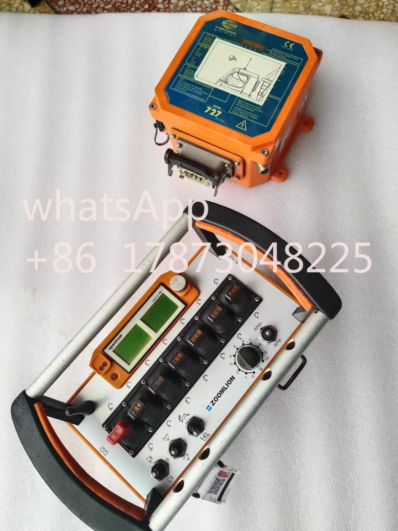 Second-hand HBC727 remote control assembly for Zoomlion 52-meter 6-section boom pump truck