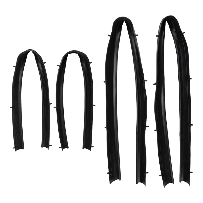 4 Pcs Door Lower Rubber Weather Strip Seal Kit Component For Ford F250 F350 F450 F550 Ford Excursion F81Z-2520758-AA