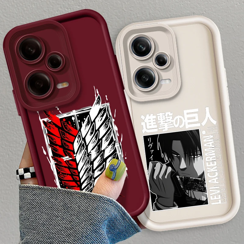 A-Attack On T-Titan LOGO Eye Ladder For Xiaomi Redmi Note 13 12 12C 11 11S 10 10C 10A 9C 9A Pro 5G Cover Phone Case