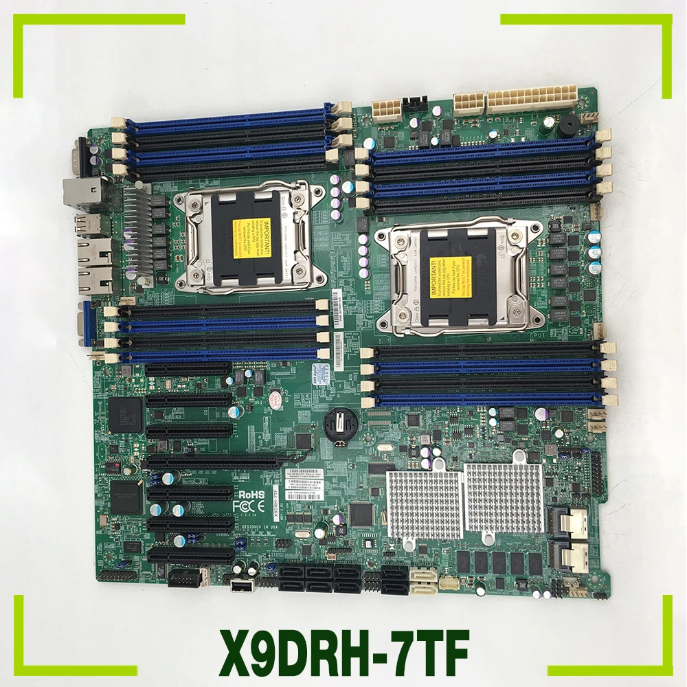 Support E5-2600 V1/V2 Family LGA2011 DDR3  ECC For Supermicro Server Motherboard X9DRH-7TF