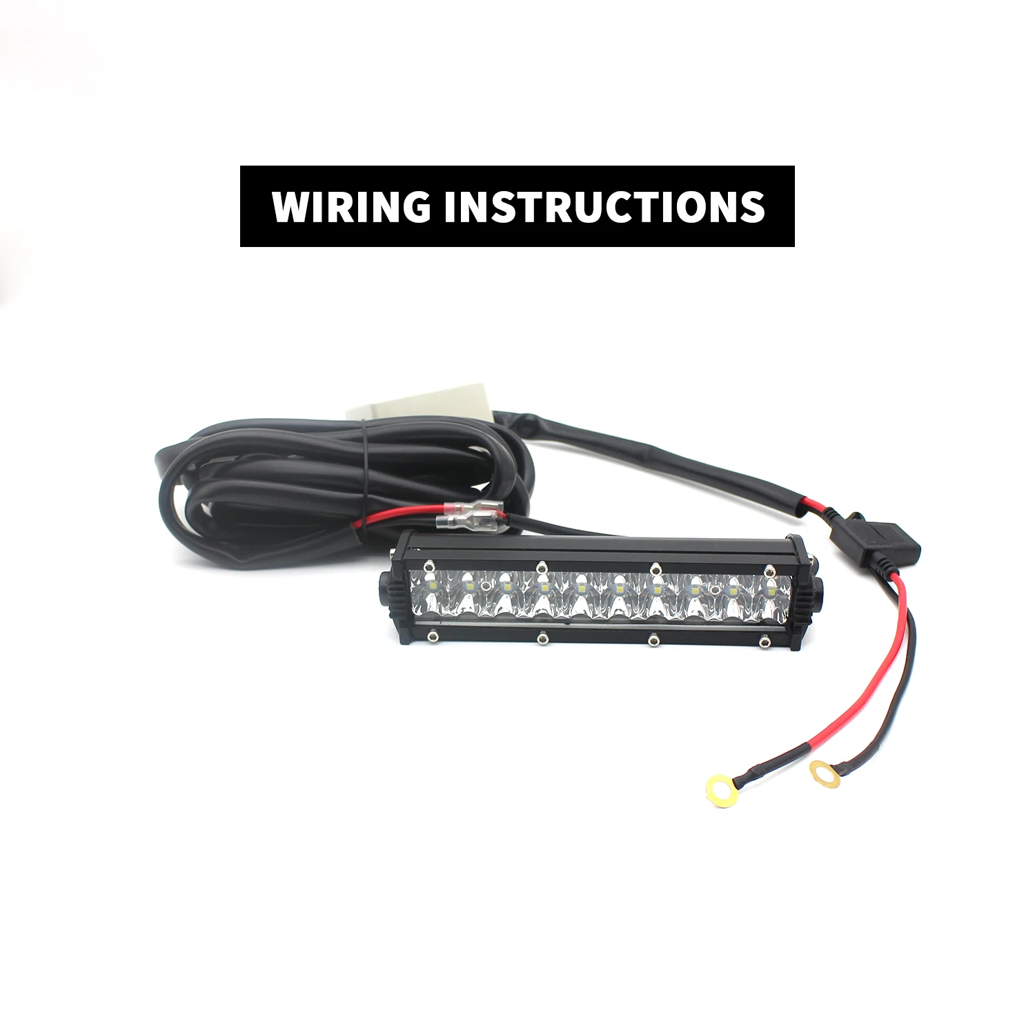 LED light strip 400W load harness wireless strobe wiring kit, on-off strobe RF remote switch, suitable for 12V car and truck wor view 3