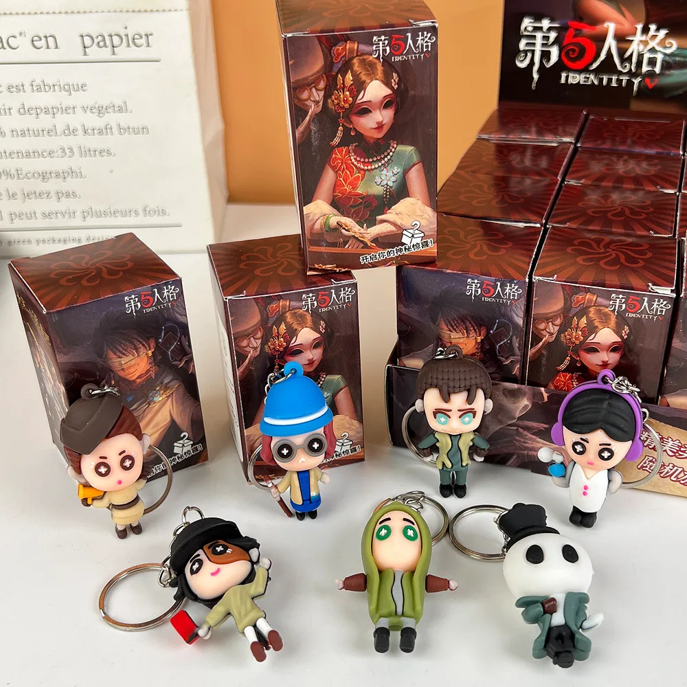 24pcs Cosplay Identity ⅴ Anime Game Figure Doll Keychain Blind Box Pendant Cartoon Doll Mystery Box Gift Wholesale