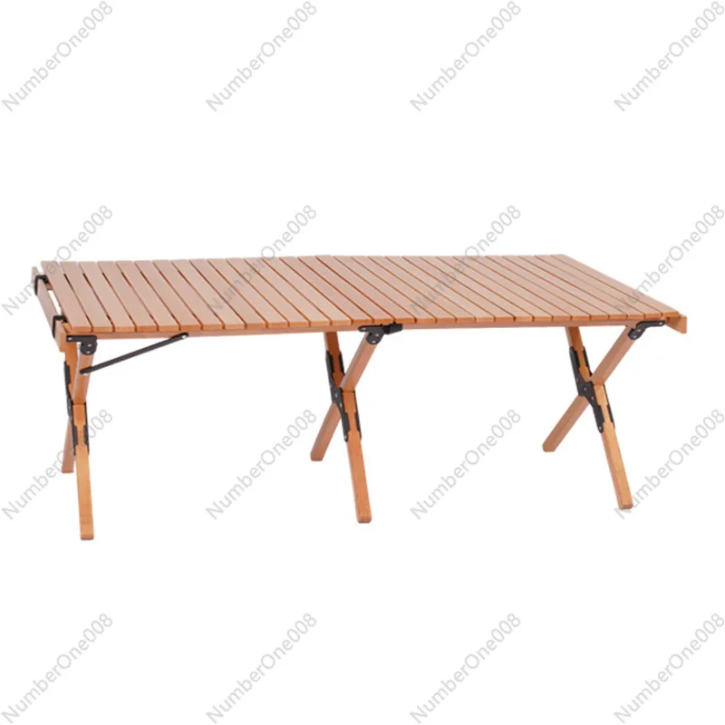 

Aluminum Folding Camping Table, Portable Roll-Up Picnic Desk for Outdoor BBQ, Fishing & Travel