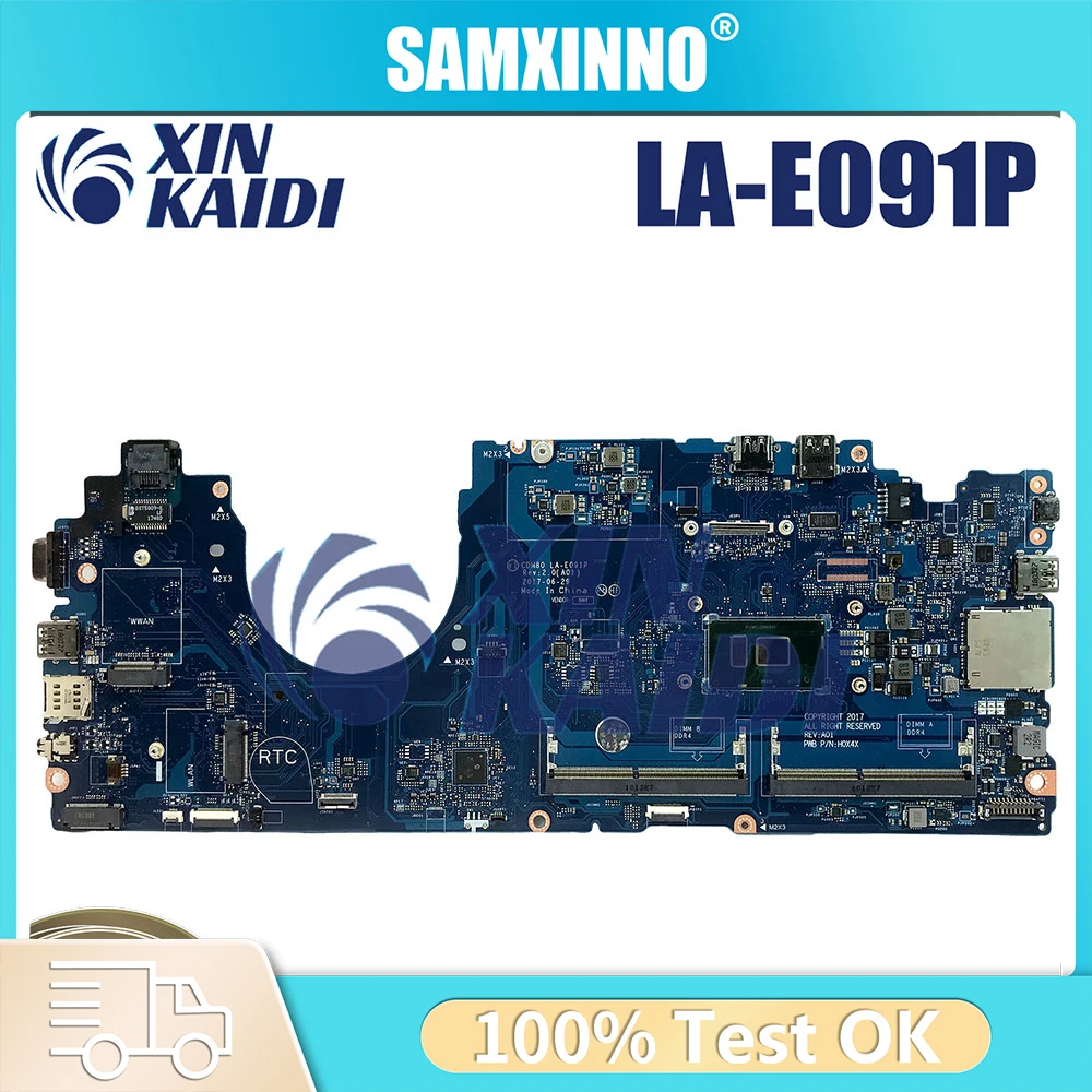 

For Dell Latitude 5580 LA-E091P Motherboard Compatible with I5-6200U 6300U I5-7200U 7300U I7-7600U Test OK