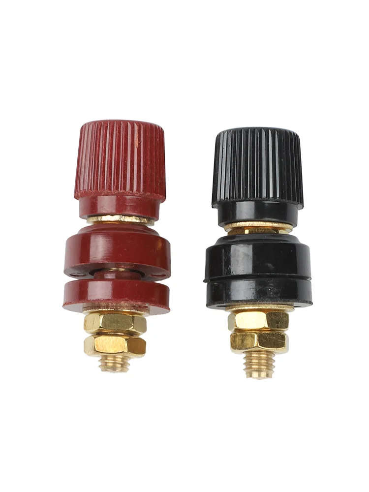 Brass Alloy Welding Connector Disconnect Terminal High-Current Connector Binding Post 85A Current Rating Bakelite Insulation