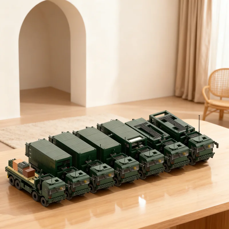 

2951 деталь MOC RMMV SV 8x8 PLS EPLS Логистический конструктор, наборы для создания моделей, строительные блоки, креативный подарок, декор для демонстрации, сборка своими руками