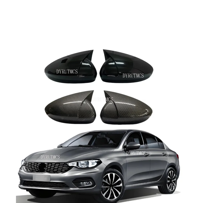 

Car Rearview Side Mirror Cover Fit For Fiat Tipo Egea 2015 2016 2017 2018 2019-2023 Wing Cap Rear View Case Trim Carbon Fiber