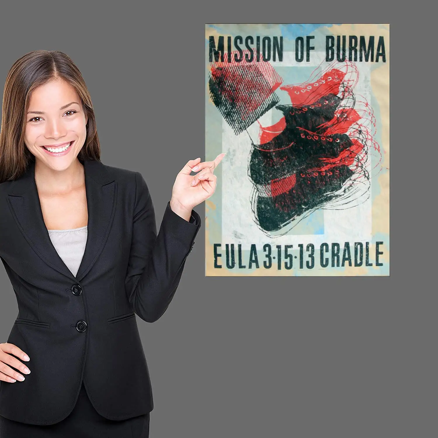 Mission of Burma Poster Painting 24x36 Wall Art Canvas Posters room decor Modern Family bedroom Decoration Art wall decor