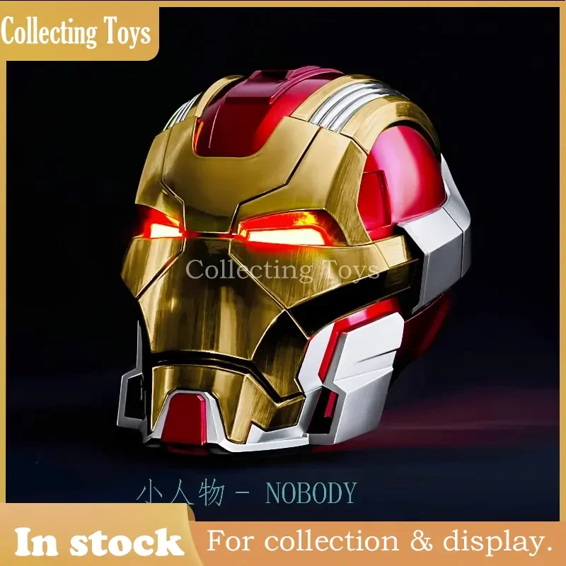 

In Stock Marvel Iron Man Mk17 1:1 Scale Wearable Helmet With Light Up Eyes Auto Open Close Visor Collectible Toy For Fan Display