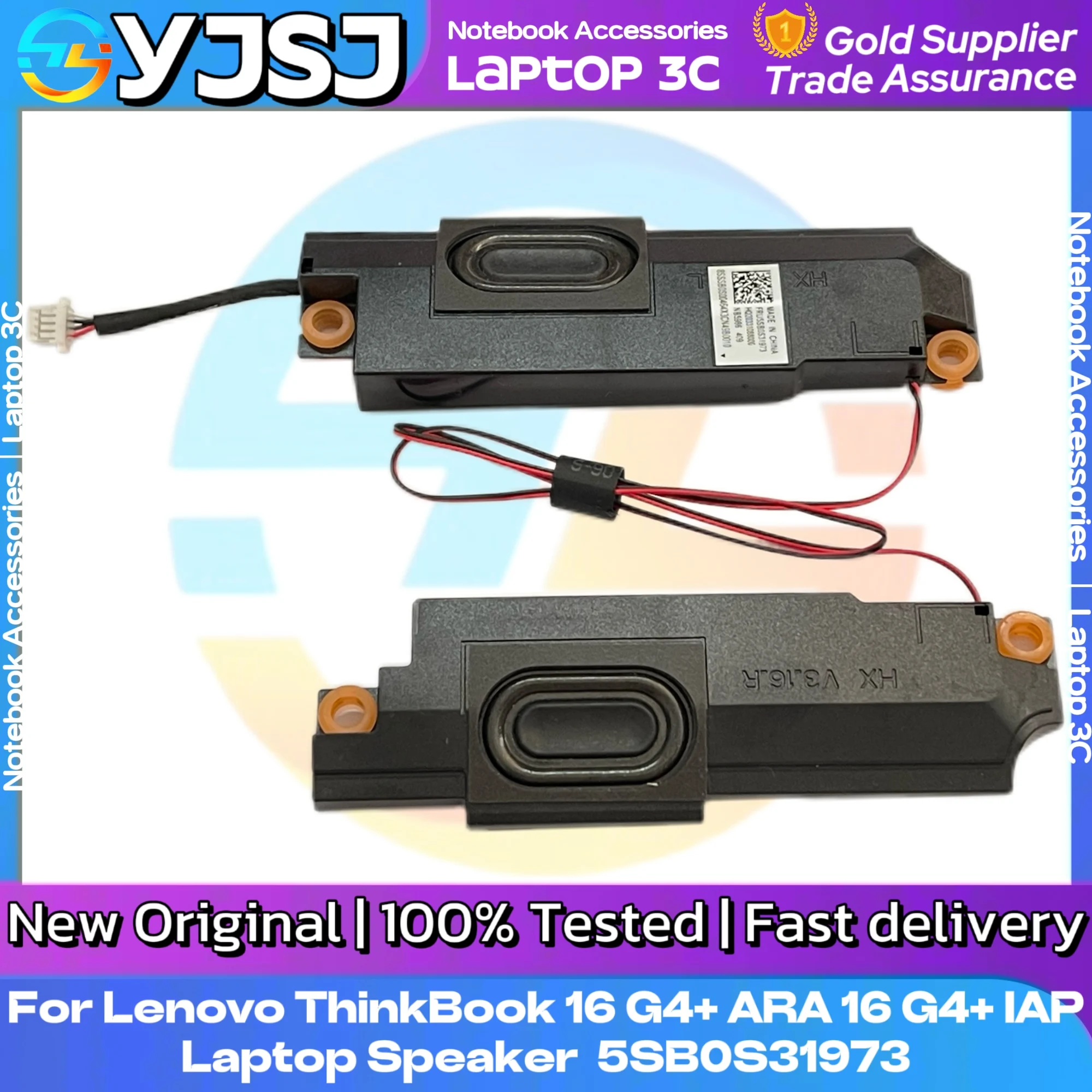 

New Original Laptop Notebook Audio Speaker For Lenovo ThinkBook 16 G4+ ARA 16 G4+ IAP built-in speaker horn audio 5SB0S31973