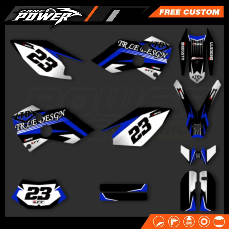 Powerzone for Husaberg FE 2001 2002 2003 2004 2005 Graphics Motorcycle Graphics  Number Name Custom