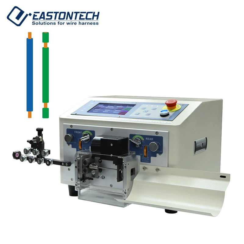 

Профессиональный настольный кусачки и инструмент для зачистки проводов EW-02C + для кабелей 0,1–6 мм2, 3000–5000 шт./ч, 4-роликовая система привода