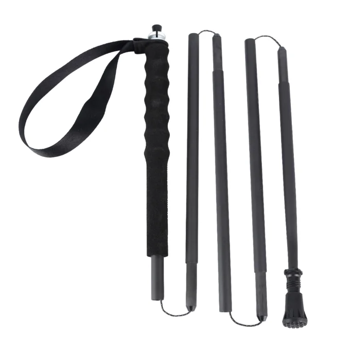 

Треккинговая палка из углеродного волокна, складная трость, легкая, складная, с вольфрамовым наконечником, современный дизайн, подходит для горного туризма.