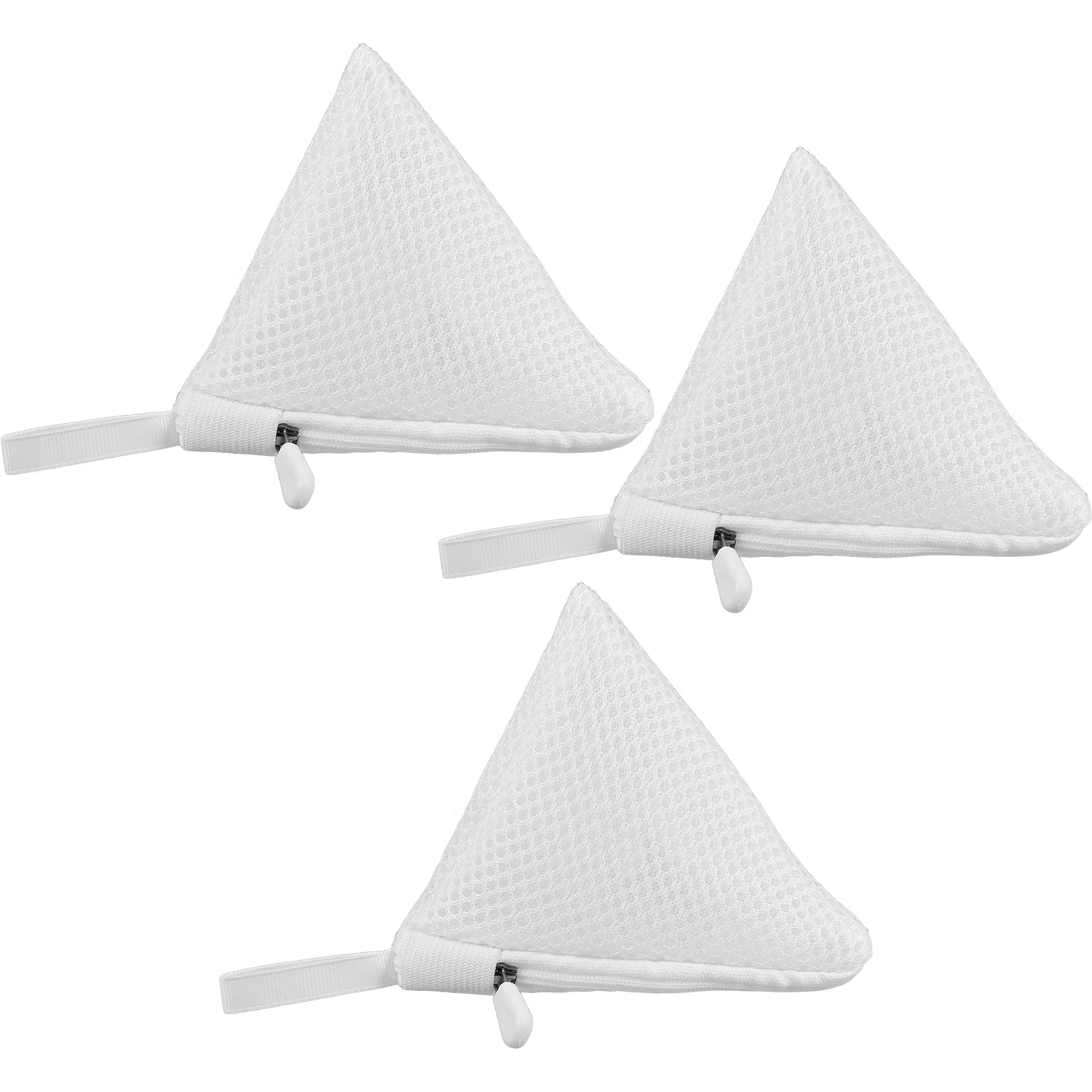 

3Pcs Mesh Laundry Bags Zippered Delicate Wash Pouches Laundry Organizer Small Socks Underwear Protective Washing Machine Wash