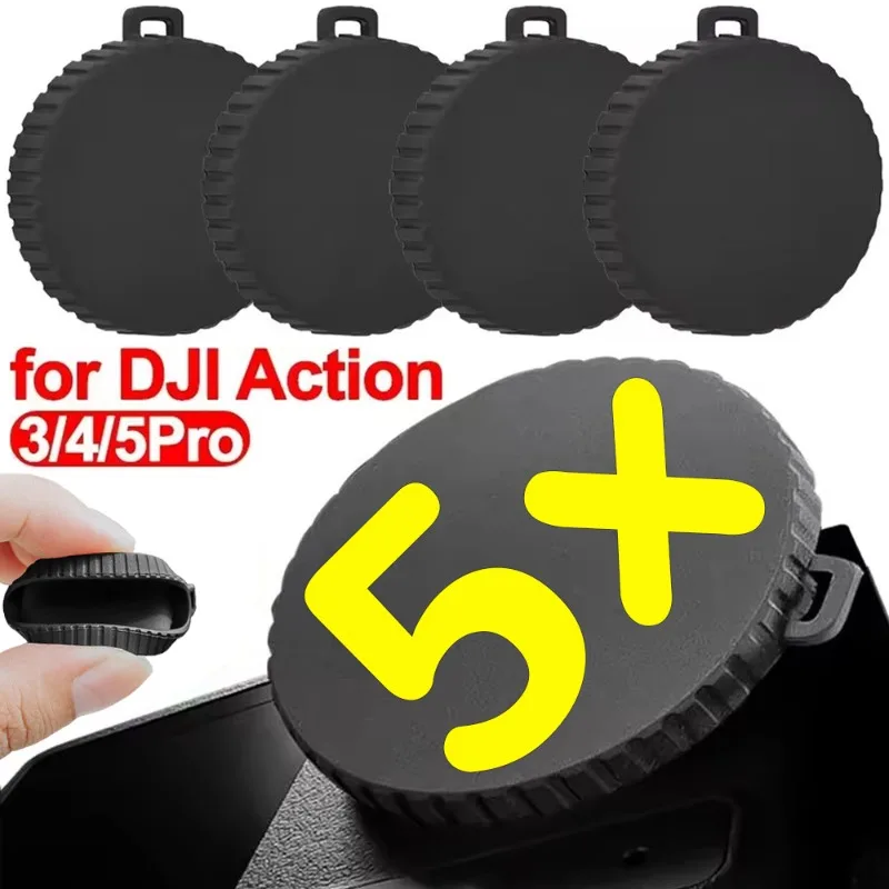 Protective Cover Case for DJI Osmo Action 5Pro 4 3 Sport Camera Lens Non Slip Soft Silicone Dust-proof Cover Caps for DJI Action