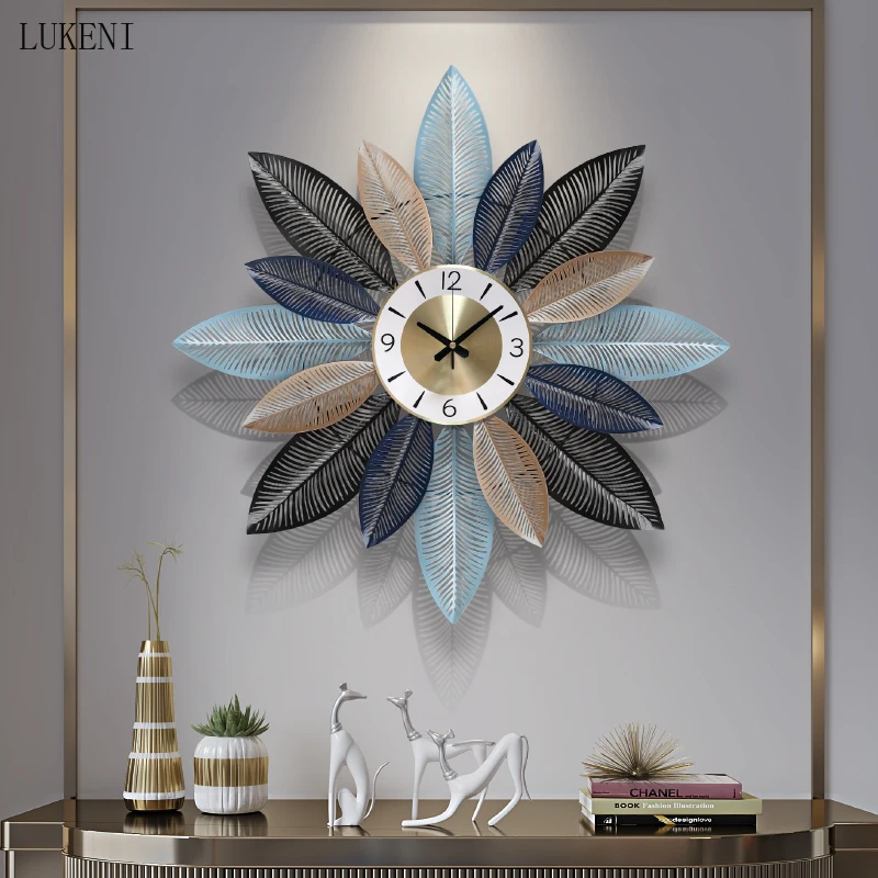 Wall Clocks Living Room Modern Minimalist Fashion Bedroom Creative Home Wall Hanging  Restaurant Light Luxury Nordic Clock