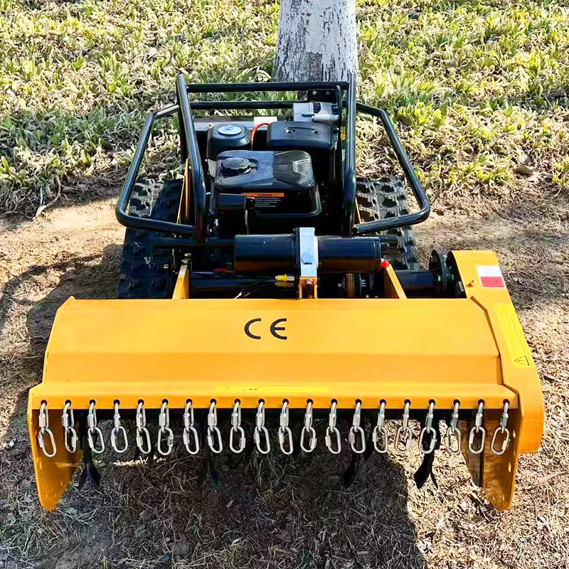 Moteur à essence CE EPA personnalisé, Machine de découpe d'herbe tout Terrain, Robot télécommandé en caoutchouc, tondeuse à gazon