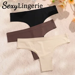 Seamless Silk Briefs Soft Sexy Panties For Women Mid Waist Comfortable Girl Silk Panty Female Underpants Woman Lingerie M-XL