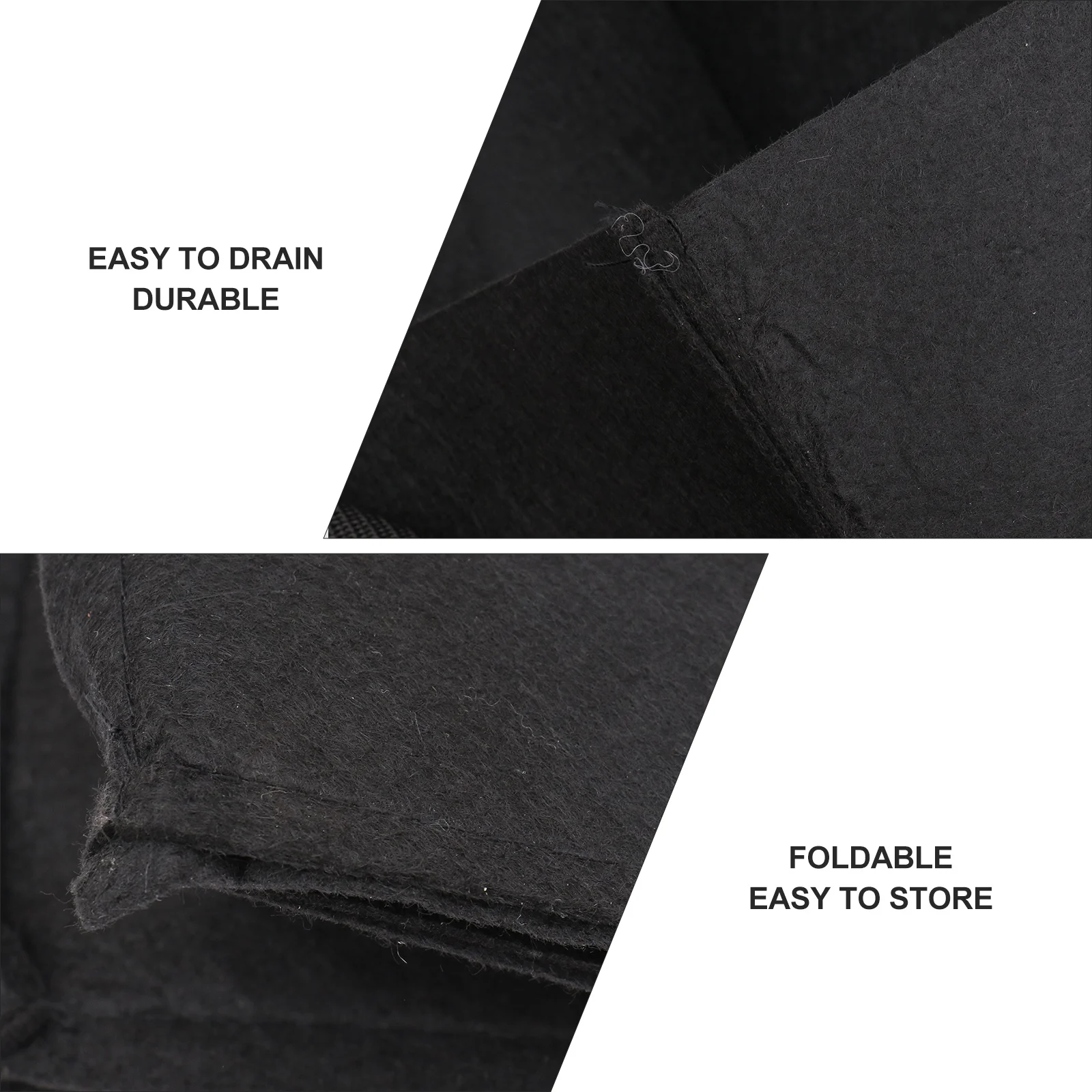 

6pcs Planting Bag 10 Gallon Square Fabric Pots For Vegetables Herbs Flowers Reusable Lightweight Growth Bag Garden Tool