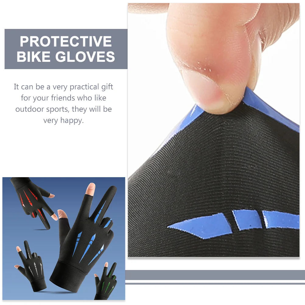 

1pcs 1 Pair Sun Protection Fitness Gloves Breathable Anti-Slip Wear-Resistant Outdoor Riding Fishing Sports Accessories Portable
