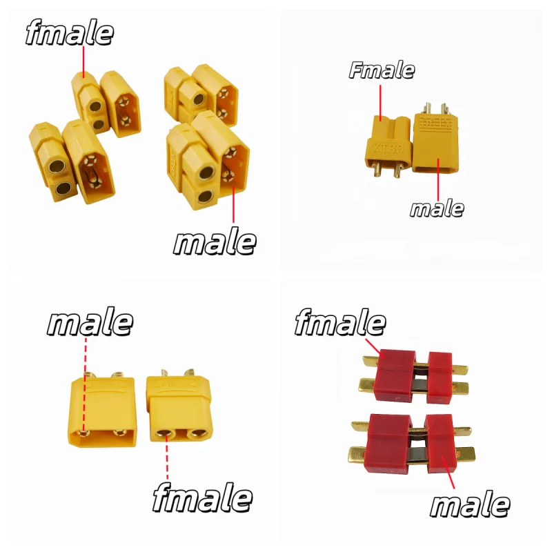 10pcs XT60 XT-60 Male Female XT30 XT90 Bullet Connectors Plugs For RC Lipo Battery Rc Drone Airplane Car Boat view 6