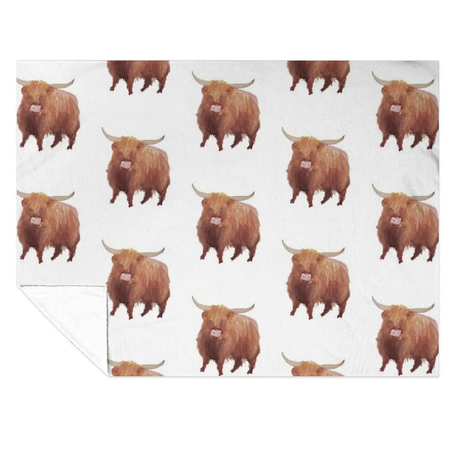 

Cow from the Highlands Throw Blanket Blankets For Bed anime Picnic Blankets