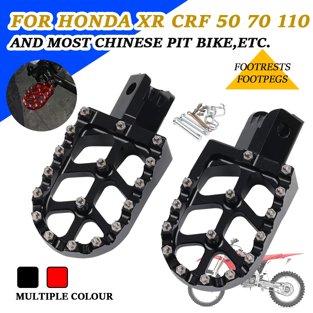 

Motorcycle Footpegs Footrest Foot Pegs Rests For HONDA XR CRF 50 70 110 XR50 XR70 XR110 CRF50 CRF110 CRF70 M2R SDG DHZ SSR KAYO