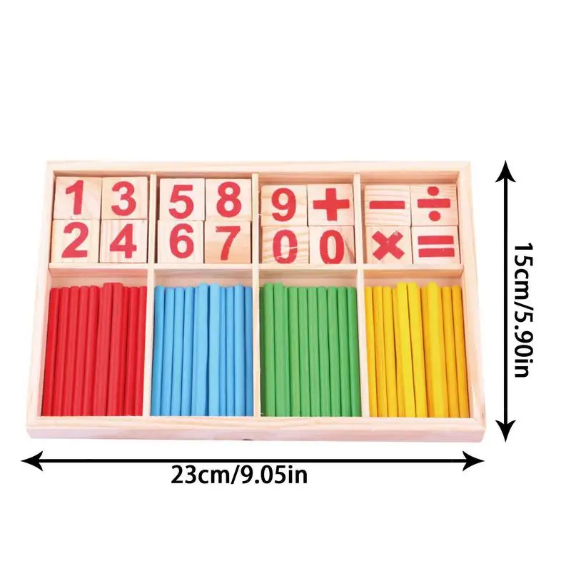 Varas de contagem coloridas para crianças, ensino Aids, número, matemática, montessori, jogos, aprendizagem, brinquedos educativos