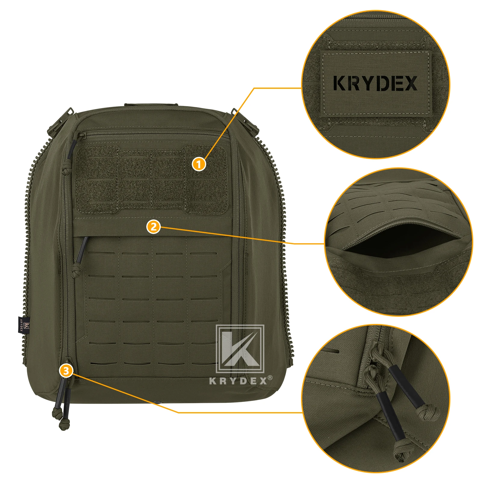 KRYDEX Tactical Zip-on Panel B - Hydration Vest ulasan dan harga