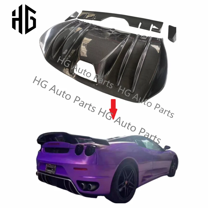 

OEM Style Real Carbon Fiber Rear Bumper Lip Diffuser For Ferrari F430 Car Spoiler Lip High Quality