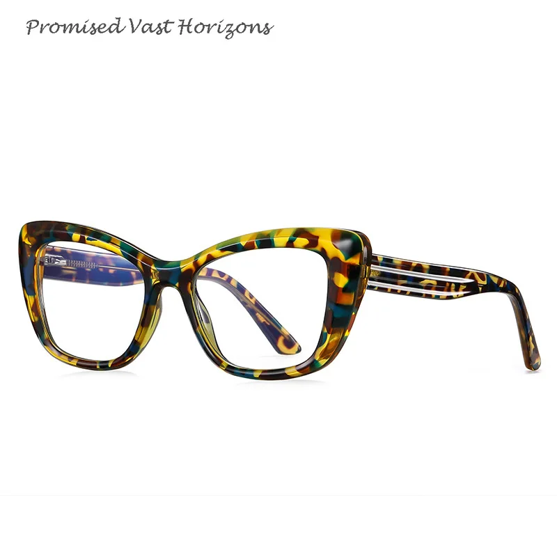 Commuting Anti Blue Light Women's Spray Line Plastic Plano Lens TR Woman Slingshot Hot Hot British Fashion Myopia Eyeglass Frame