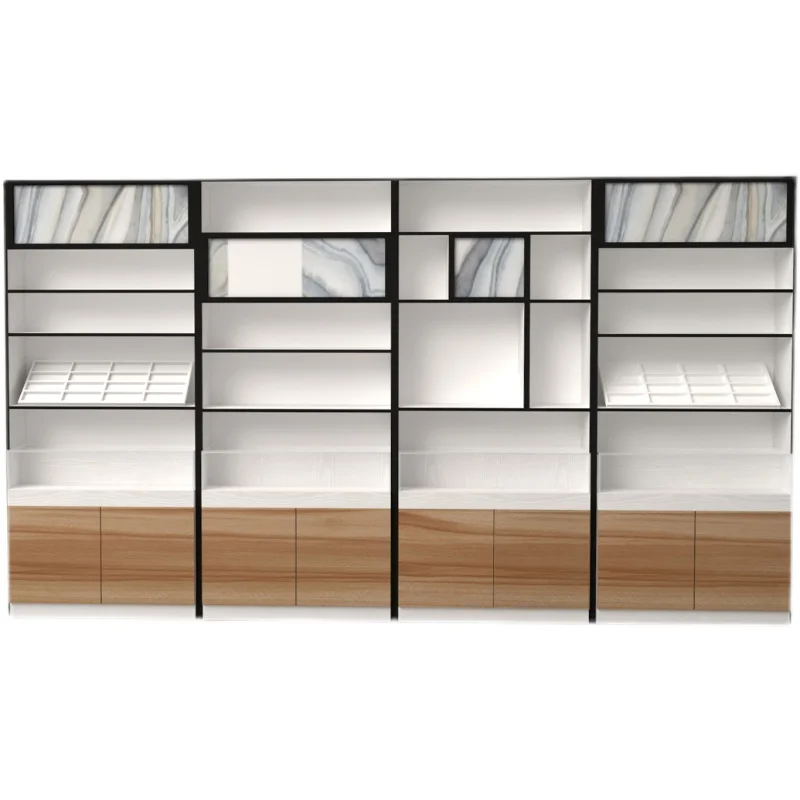 custom.Makeup Beauty Shop Furniture Display Cabinet Cosmetic Skincare Store Perfume Display Showcase Shelf