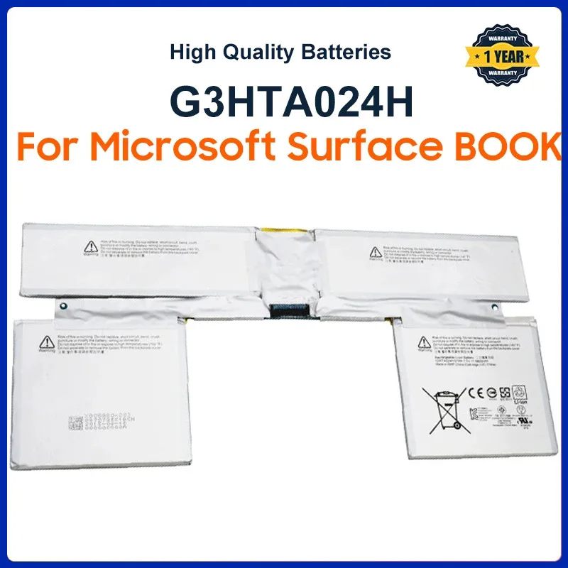 

Аккумулятор G3HTA024H для Microsoft Surface BOOK 1st, 13,5 дюйма, базовая батарея для клавиатуры G3HTA023H, G3HTA021H, 7,5 в, 51 Вт/ч, бесплатные инструменты