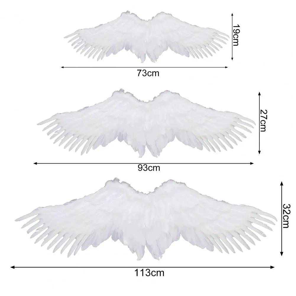 Angel Wing for Men Women Handmade Feather Wings Cosplay Costume Prop Halloween Party Large Size Wings Outfit Accessories
