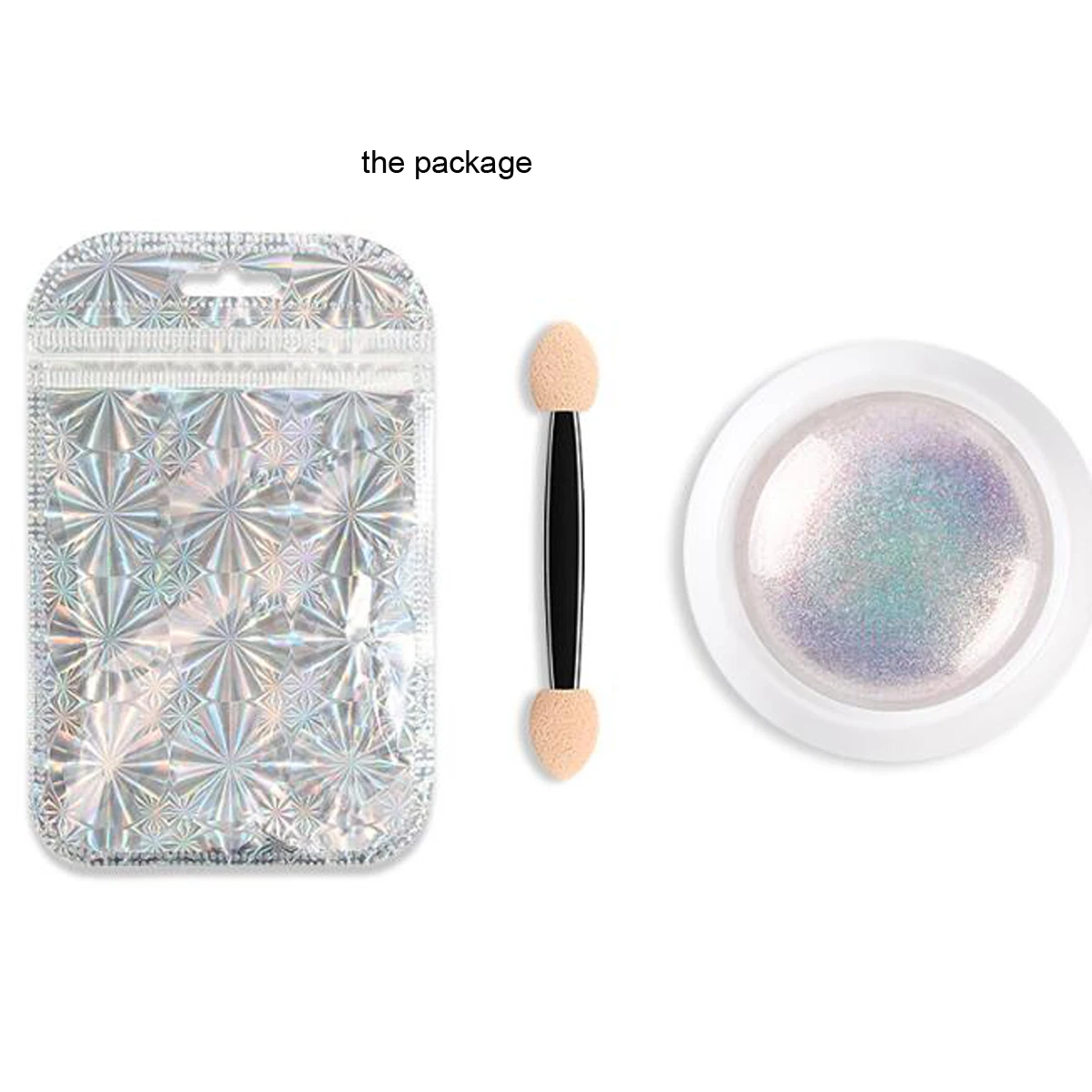 1jar Auroras Mermaid Chrome Powder Nail Metallic Mirror Pearl Pigment Powder Holographic Iridescent Neon Nail Chrome Powder %&88