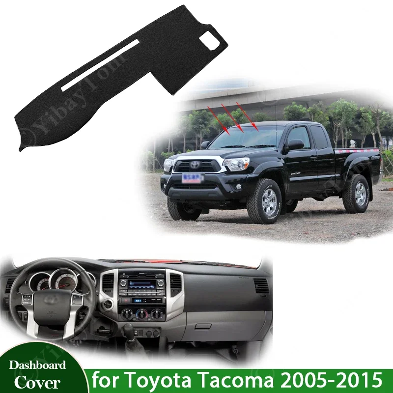 

Anti-UV Mat Dashboard Cover Pad Sunshade Dashmat Carpet 2014 For Toyota Tacoma N220 N240 N250 N260 N270 2005 - 2015 Accessories