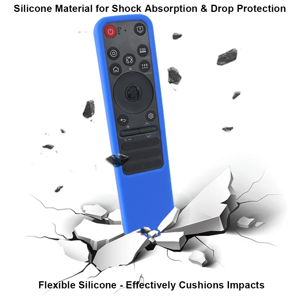 

Soft Silicone Case Housing for LG MR-25GA Remotes NonSlip Texture Shell Protective Cover