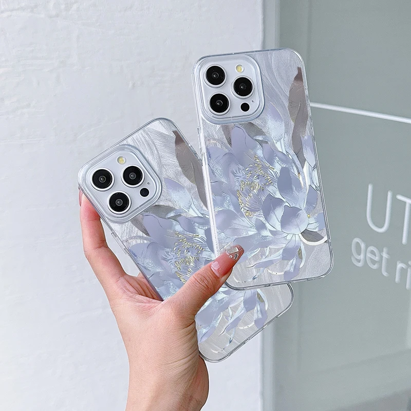 حافظة لهاتف آيفون 17 Air 16 16e 15 14 13 12 11 Pro Max 8 7 Plus غطاء خلفي لامع #5