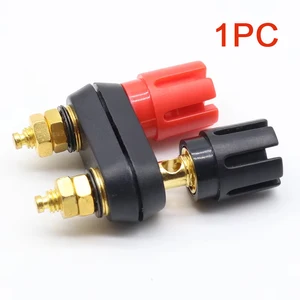 1 pcs Speaker banana plug BINDING POST terminal connector banana socket Dual Female Banana Plug for Speaker Amplifier
