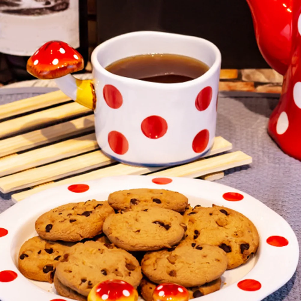 

Ceramic Mushroom Shaped Coffee Cup Lovely Portable Breakfast Mug for Tea Water Hot Cocoa Home Office Use Coffee Mug