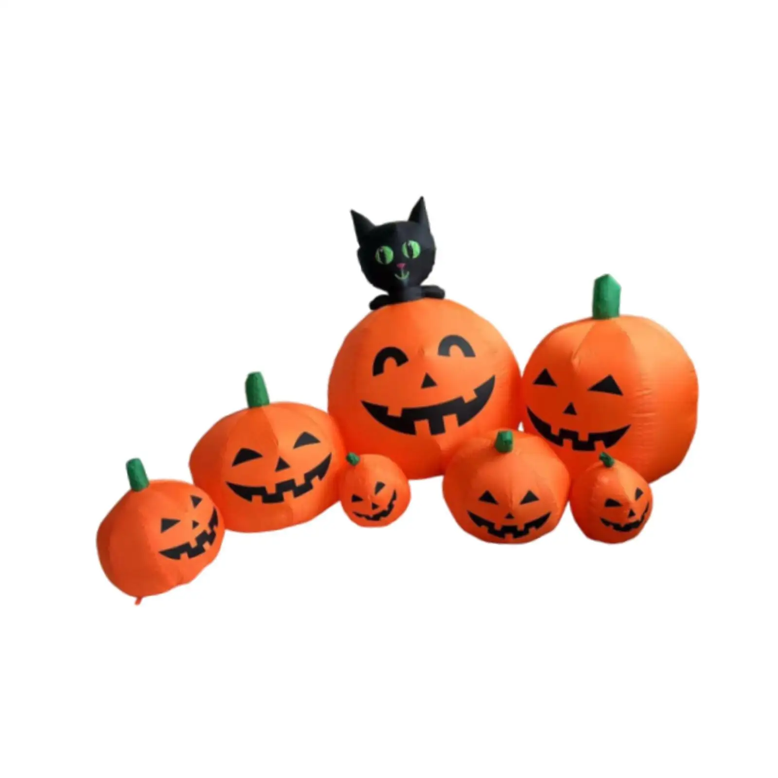 2.3M Multifunctional US Adapter Halloween Inflatable Pumpkin Decoration Halloween Display for Party Garden Yard Holiday Lawn