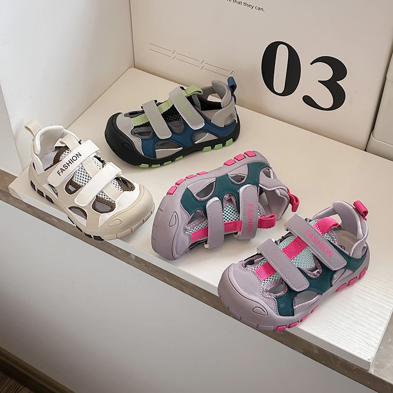 

Kids Tennis Shoes Mesh Breathable Girls Sports Sandals Soft Non-slip 2026 Summer New Children Casual Shoes Fashion Versatile
